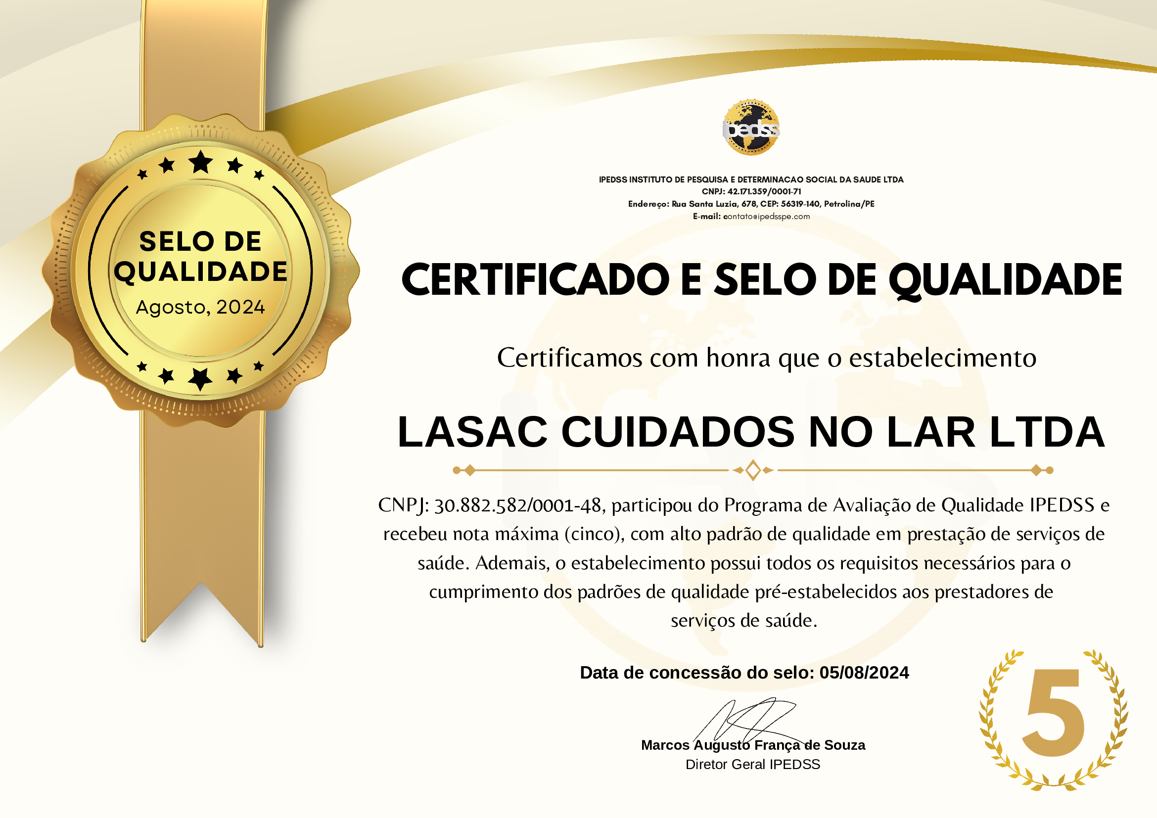 Certificado Selo